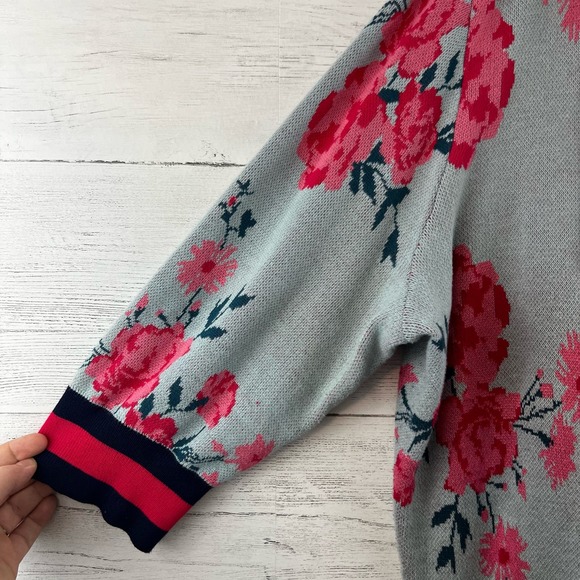 Lane Bryant Floral Draped Front Long Sleeve Cardigan Size 18/20 - Picture 5 of 9